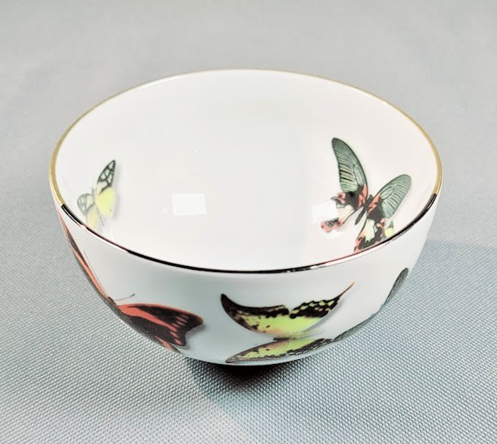 Christian Lacroix Vista Alegre Butterfly Parade Porcelain Bowl Portugal New